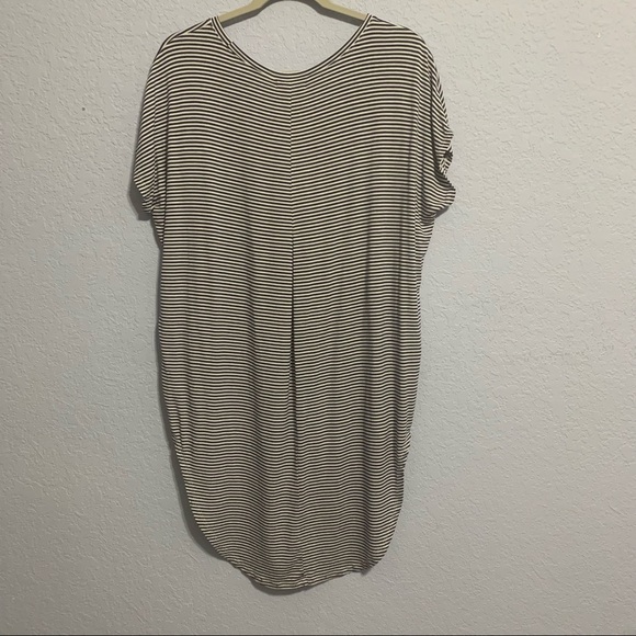 Anthropologie Floreat Striped Jersey High Low T-shirt Dress Tunic - Picture 4 of 4